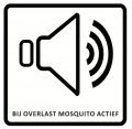 Mosquito raamsticker (dubbelzijdig, 120x120 mm)